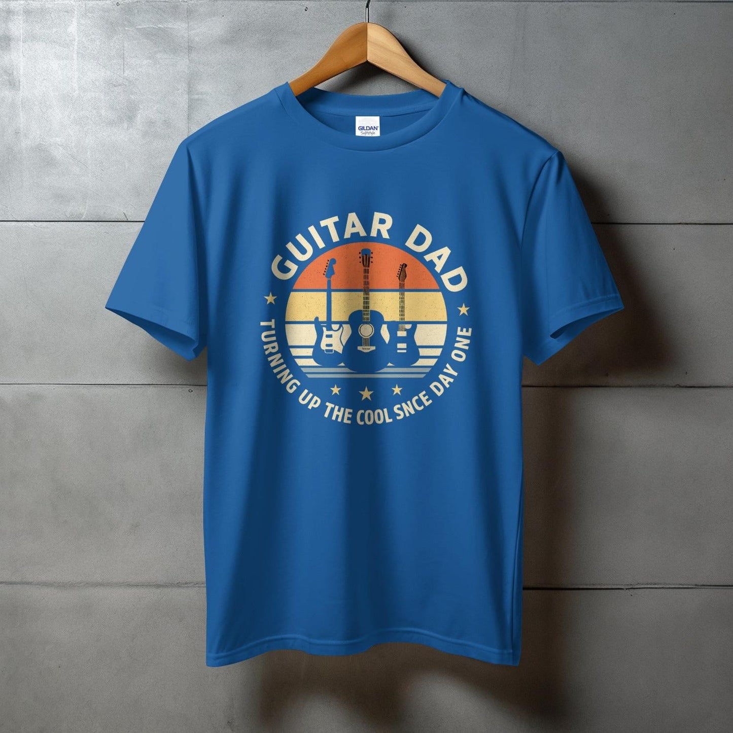 Guitar Dad Turning Up The Cool Since Day One t-shirt