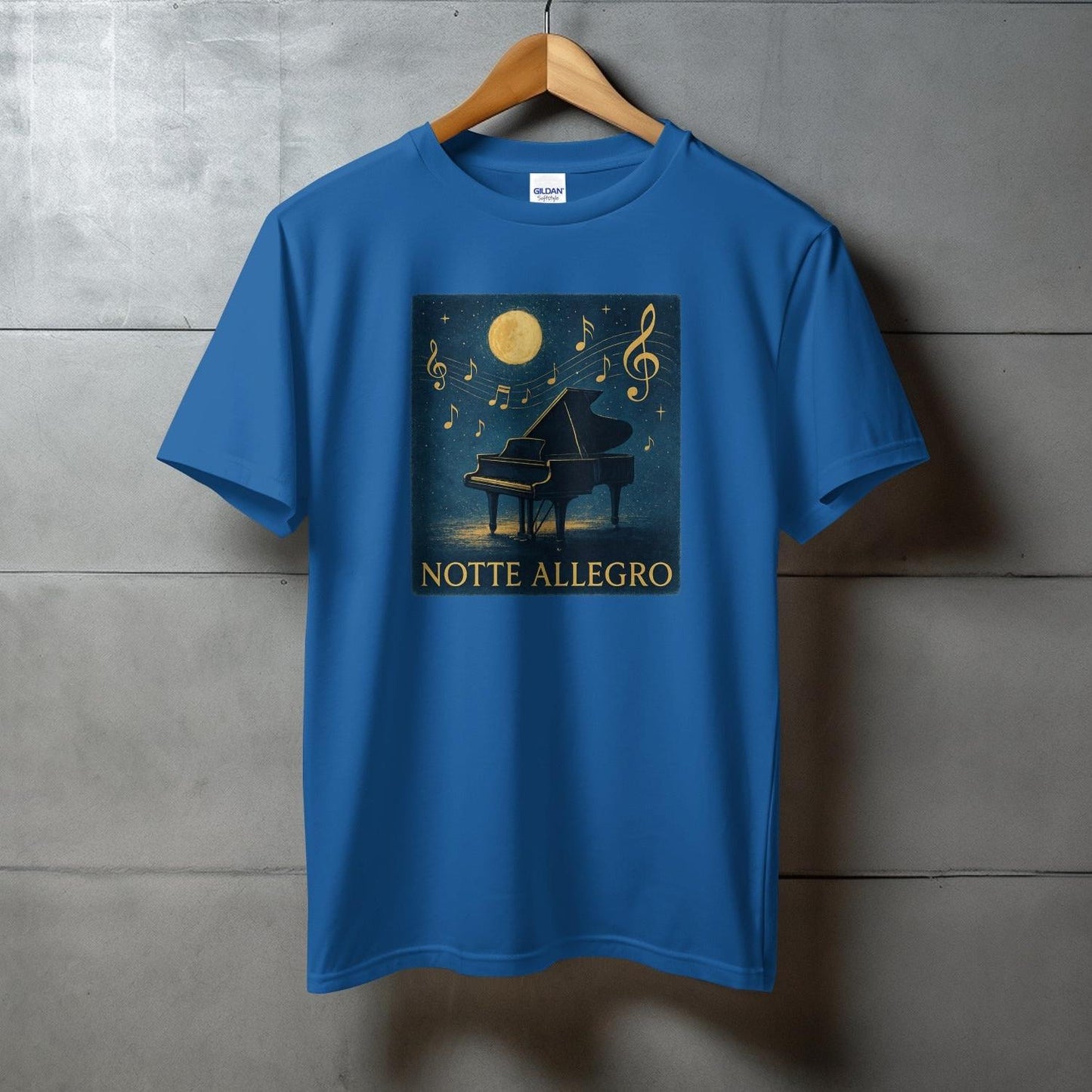 Notte Allegro Moonlit Piano Themed T-Shirt product