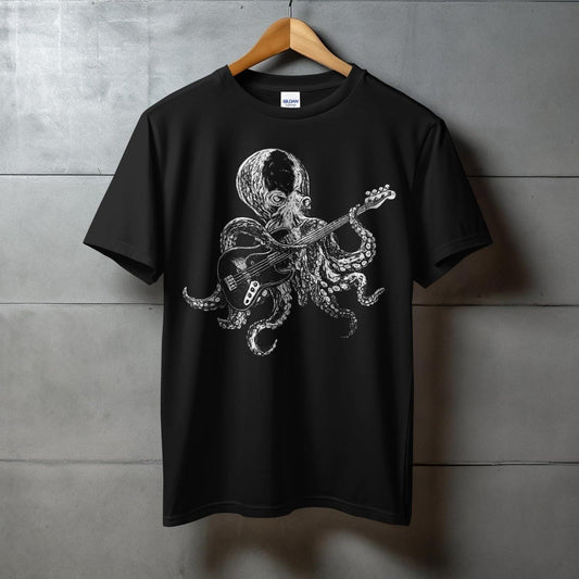 Octopus Playing Guitar Graphic Design T-Shirt product