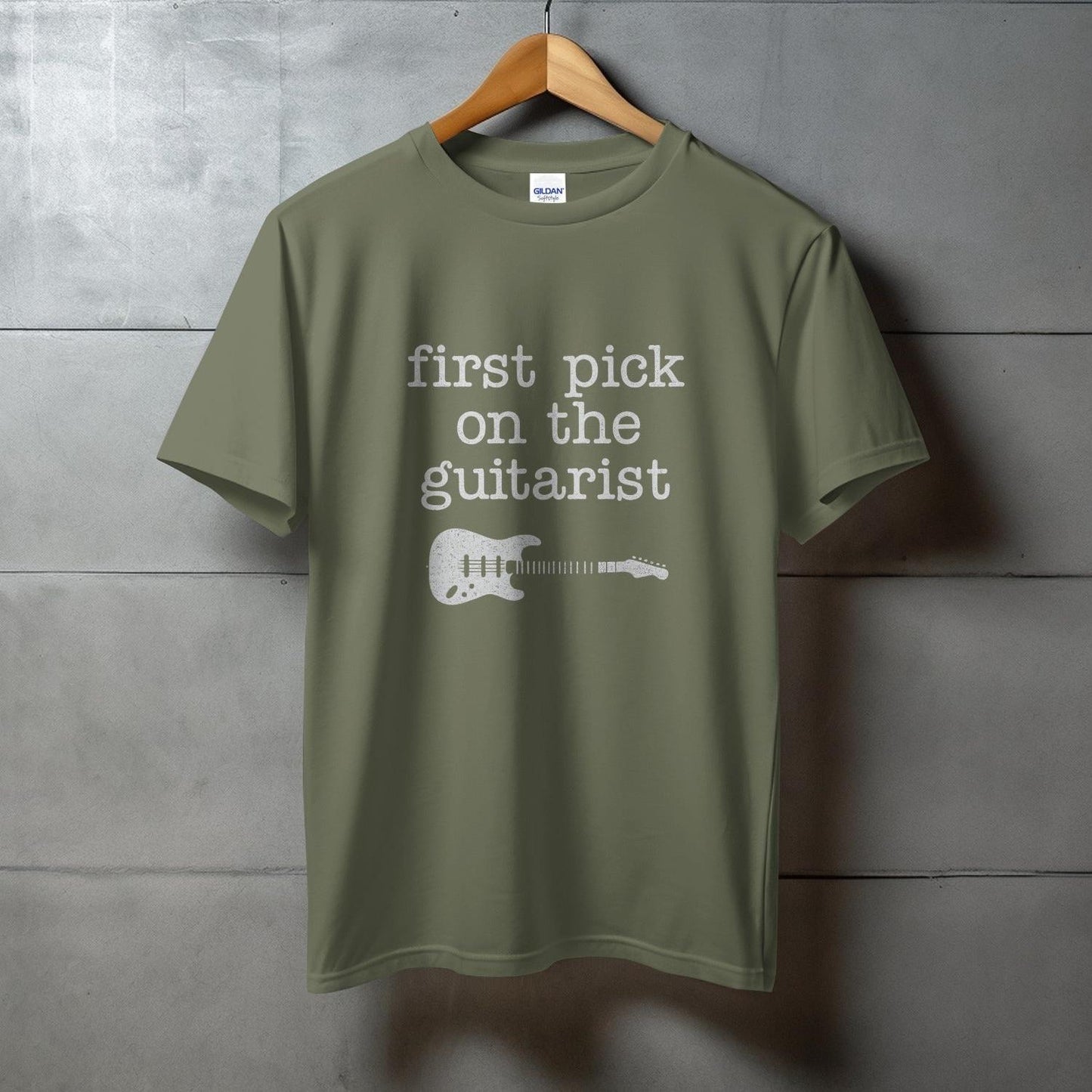 First Pick On The Guitarist Printed T-shirt product