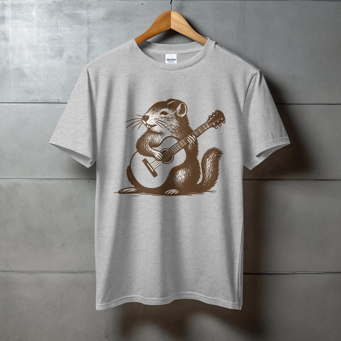 Cute Guitar Playing Animal Graphic Shirt product