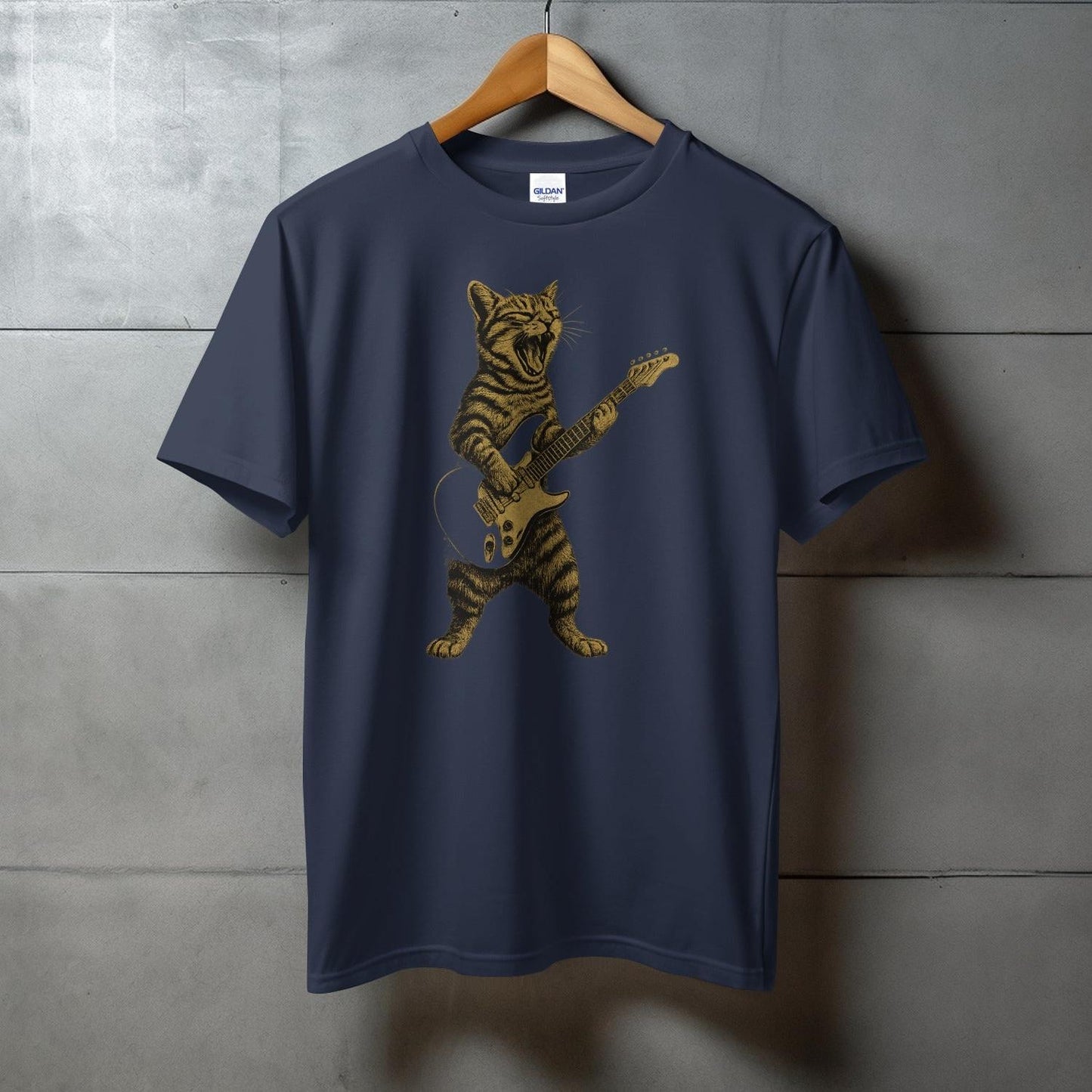Tiger Playing Electric Guitar Graphic T-Shirt product