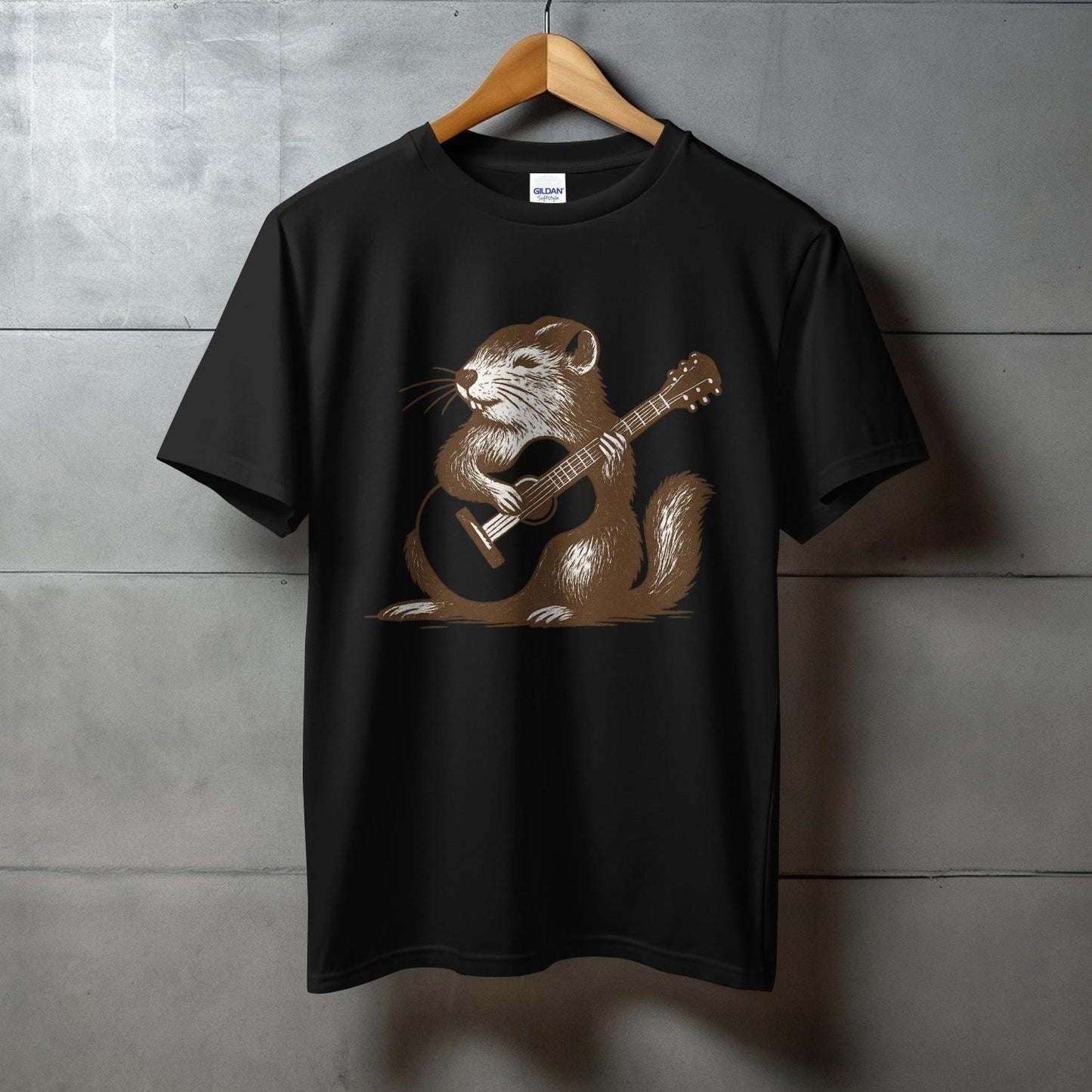 Adorable Mouse Playing Guitar Graphic T-shirt product