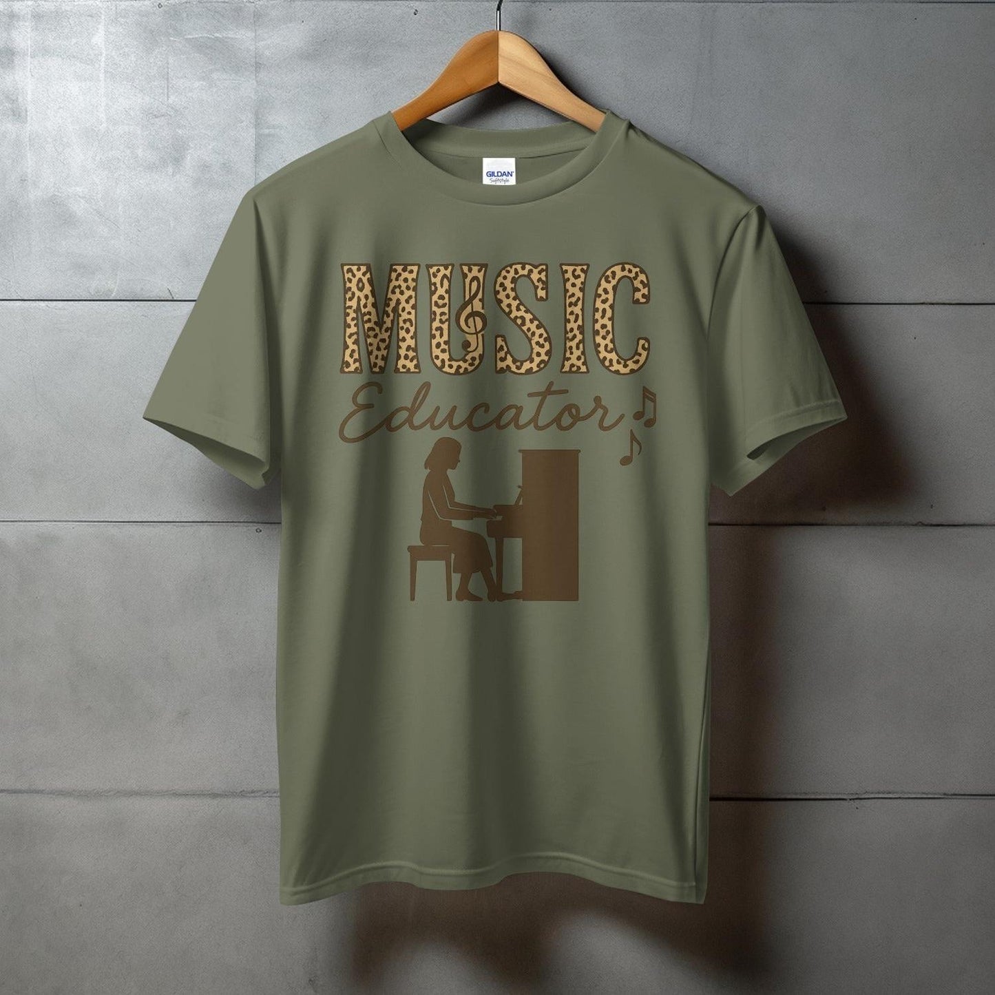Music Educator T-shirt with Piano Graphic product type