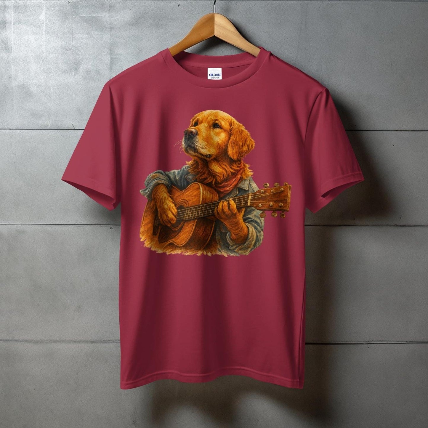Golden Retriever Playing Guitar T-shirt product