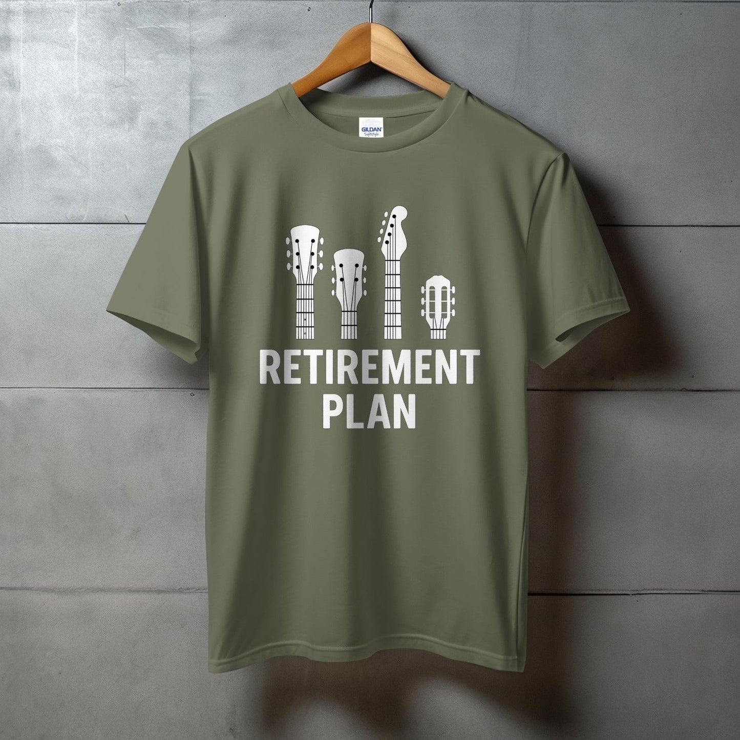 Retirement Plan Guitar Design T-shirt product type