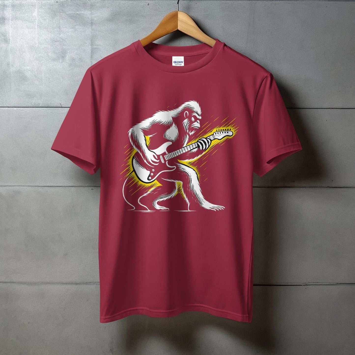 Rocking Gorilla Playing Electric Guitar T-shirt product