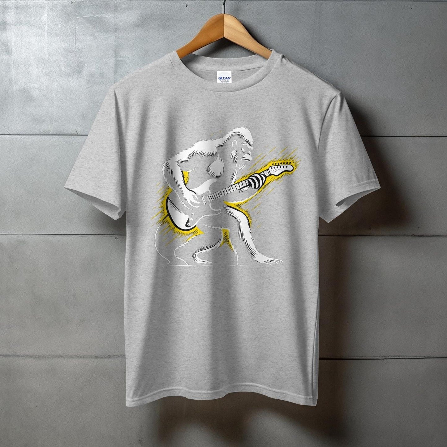 Guitar Playing Yeti Graphic Design Tshirt product