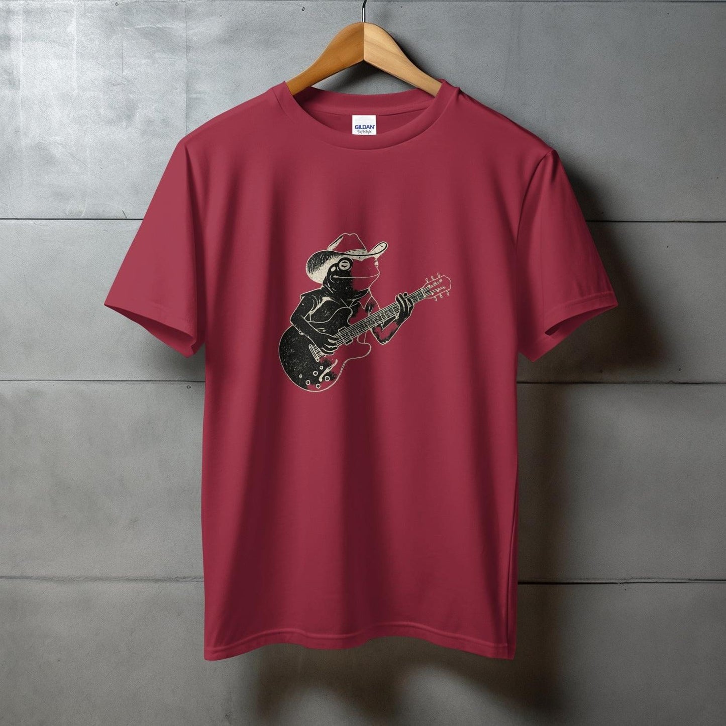 Cowboy Cat Playing Guitar Design T-Shirt product type