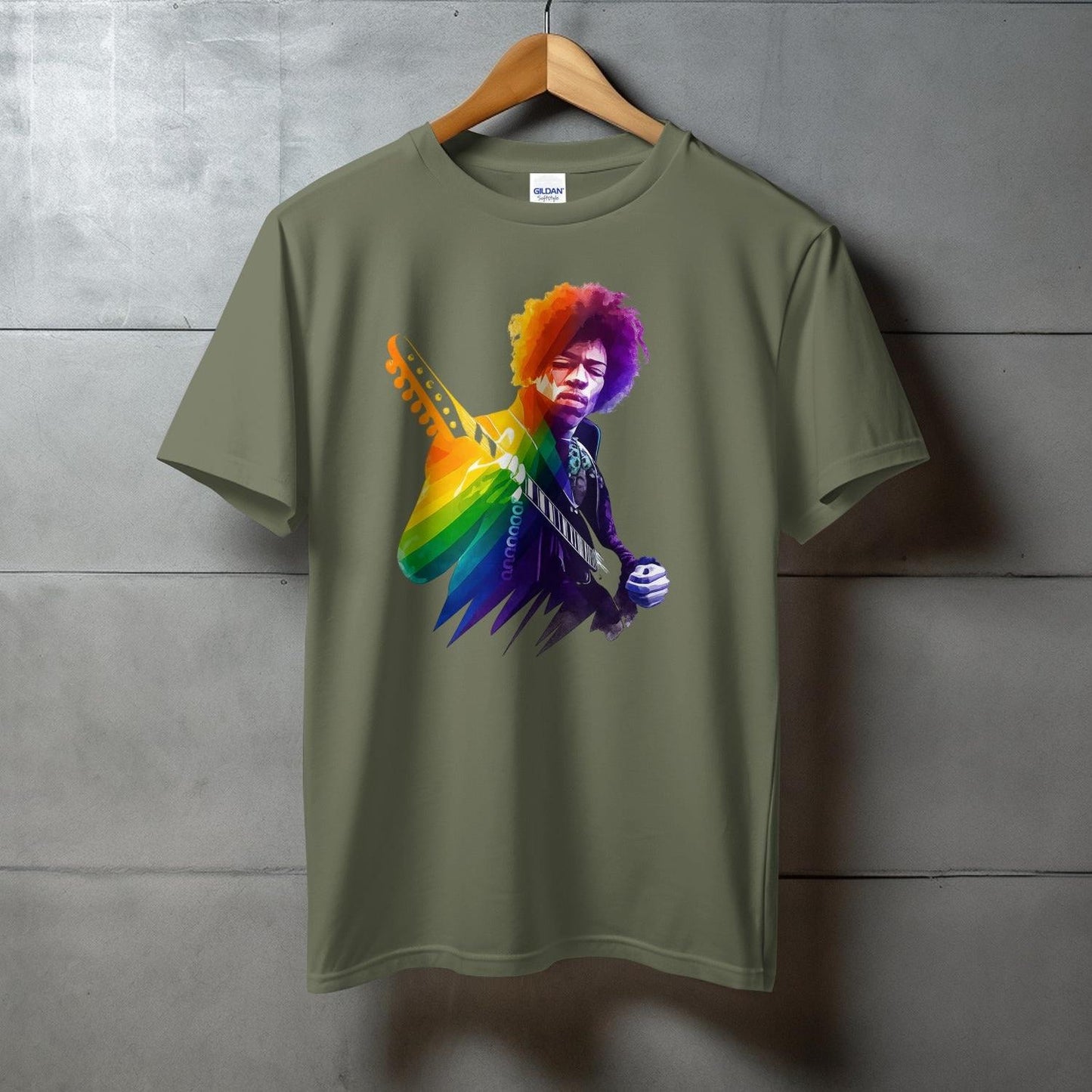 Vibrant Musician Art Graphic Print T-shirt product type