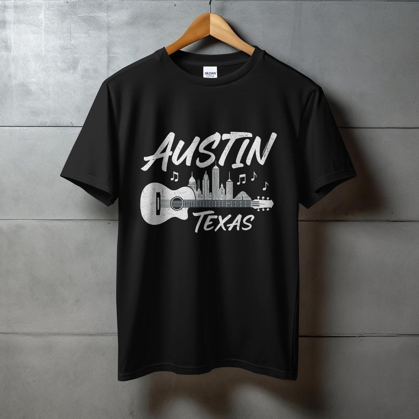 Austin Texas Music City Skyline Graphic T-Shirt product