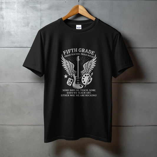 Fifth Grade Proud Teacher Proud Rooster T-Shirt product type