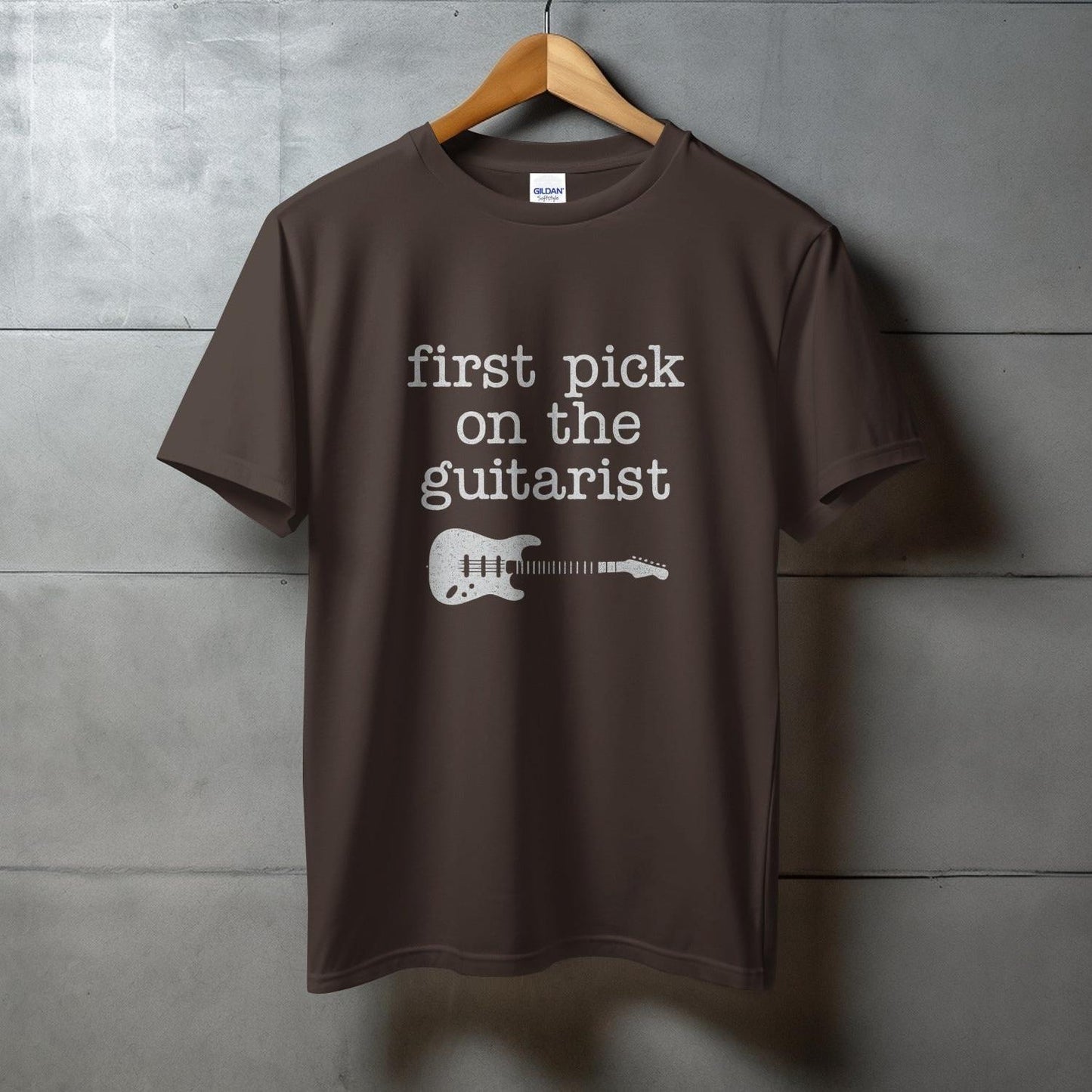 First Pick On The Guitarist Graphic T-Shirt product type