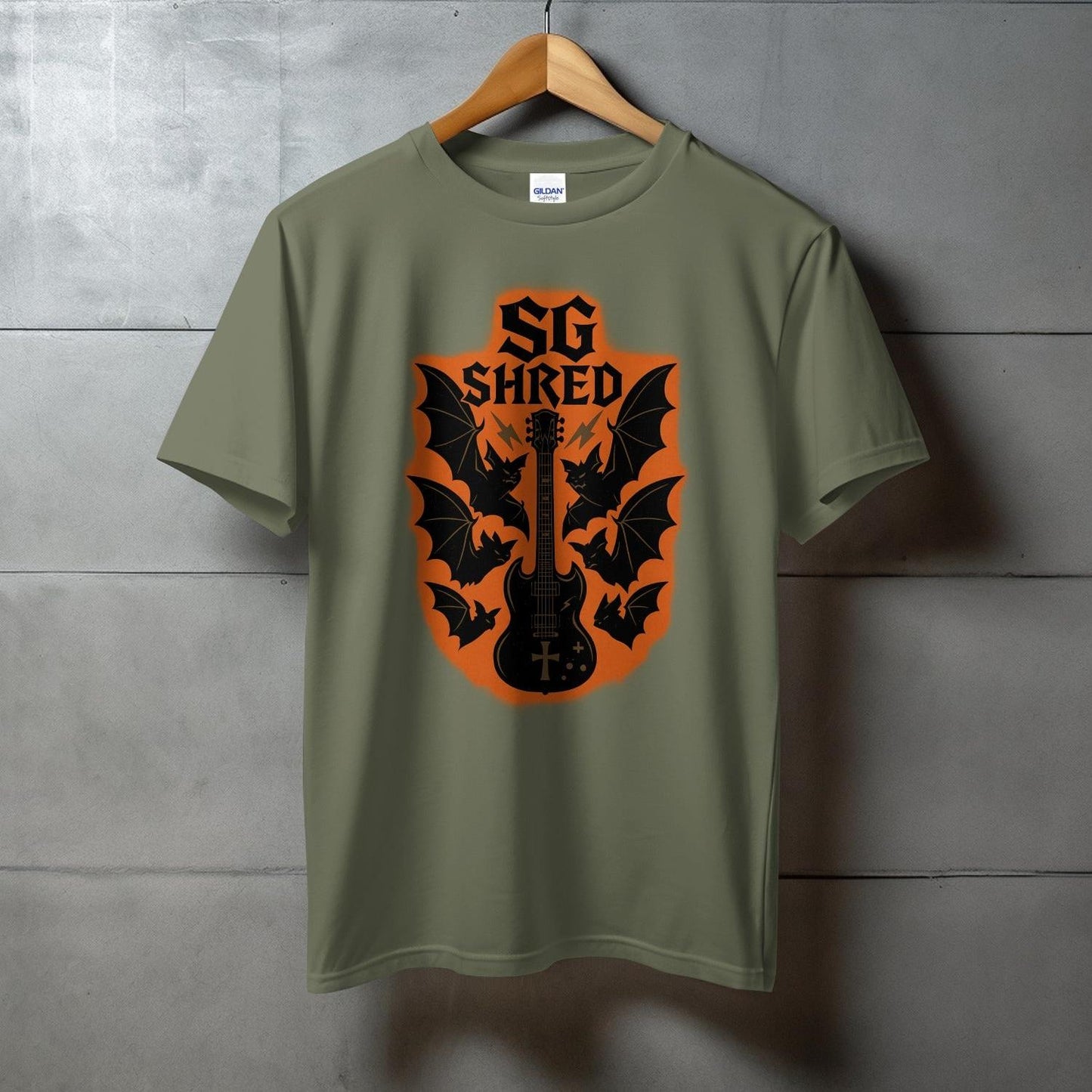 SG Shred Guitar and Bat Graphic Printed T-Shirt product type