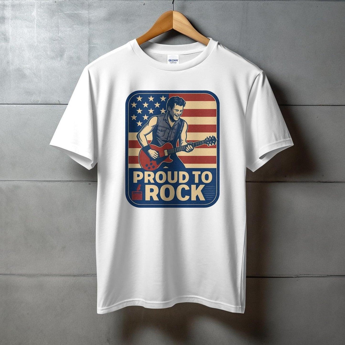 Proud to Rock American Flag Graphic T-shirt product