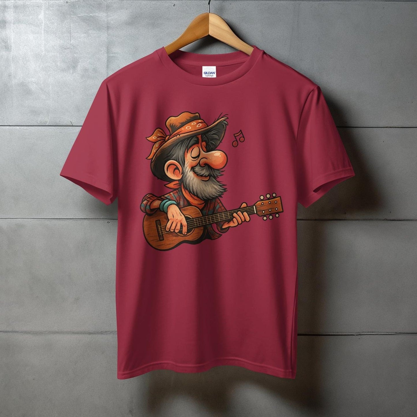 Cartoon Character Playing Guitar Graphic T-Shirt product