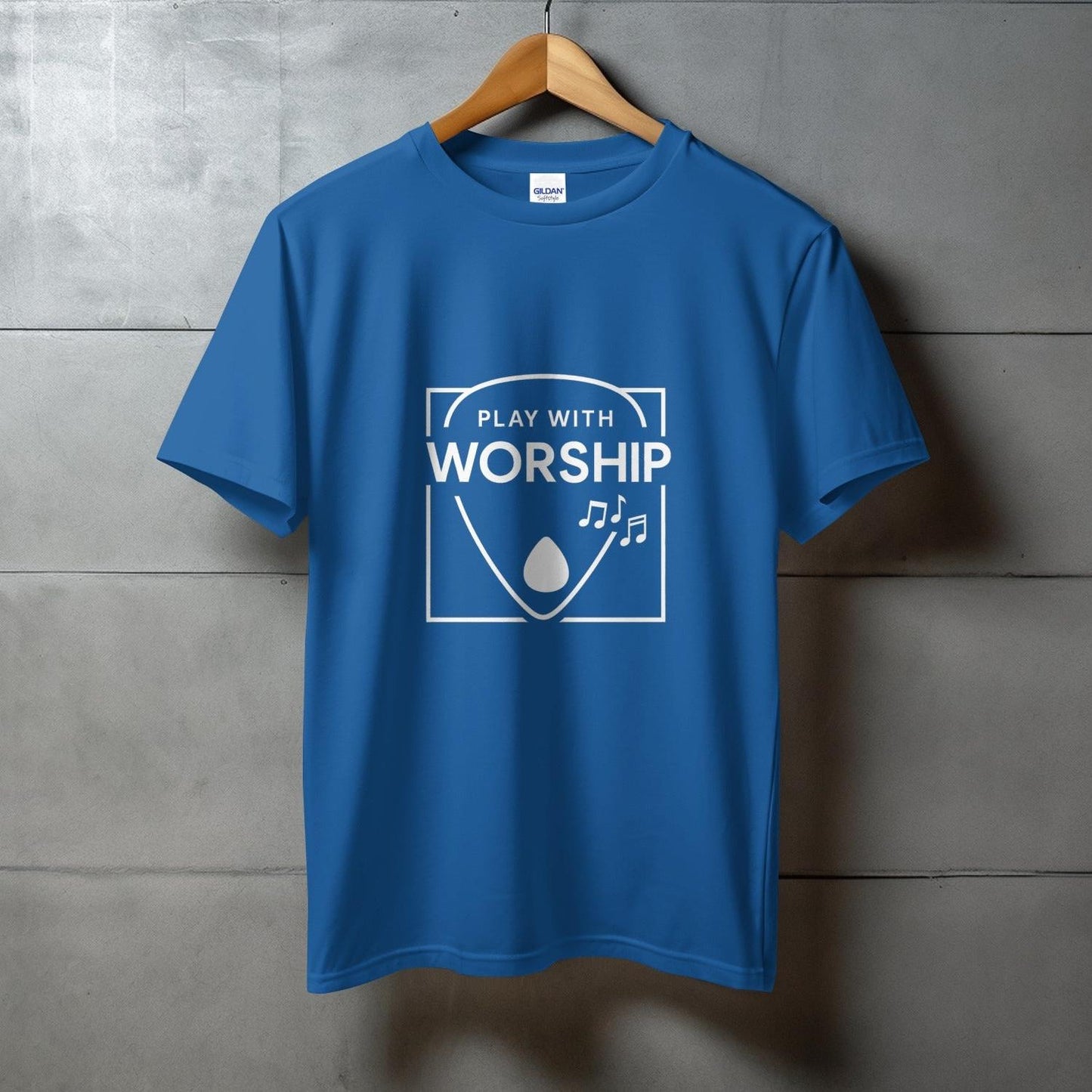 Play With Worship Blue Graphic Tee product
