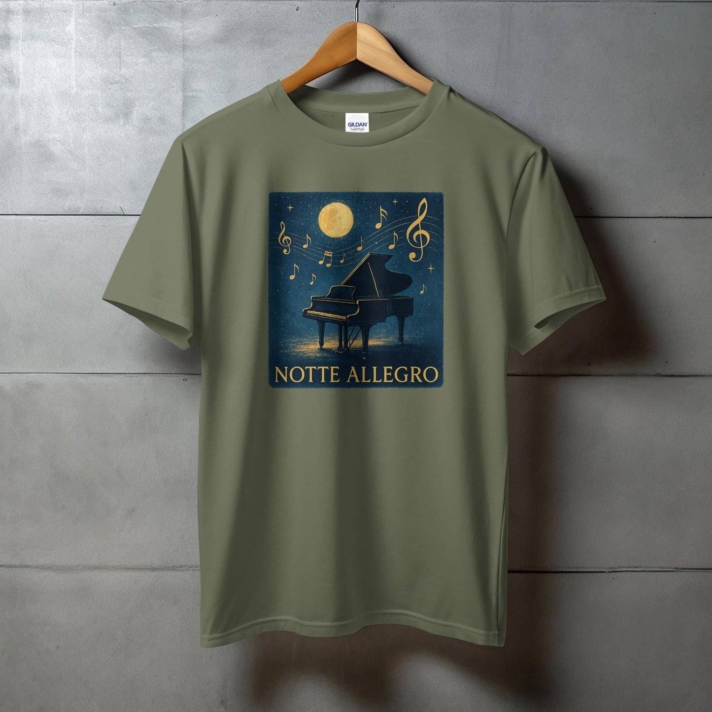 Musical Night Under Moonlight Design T-Shirt Product