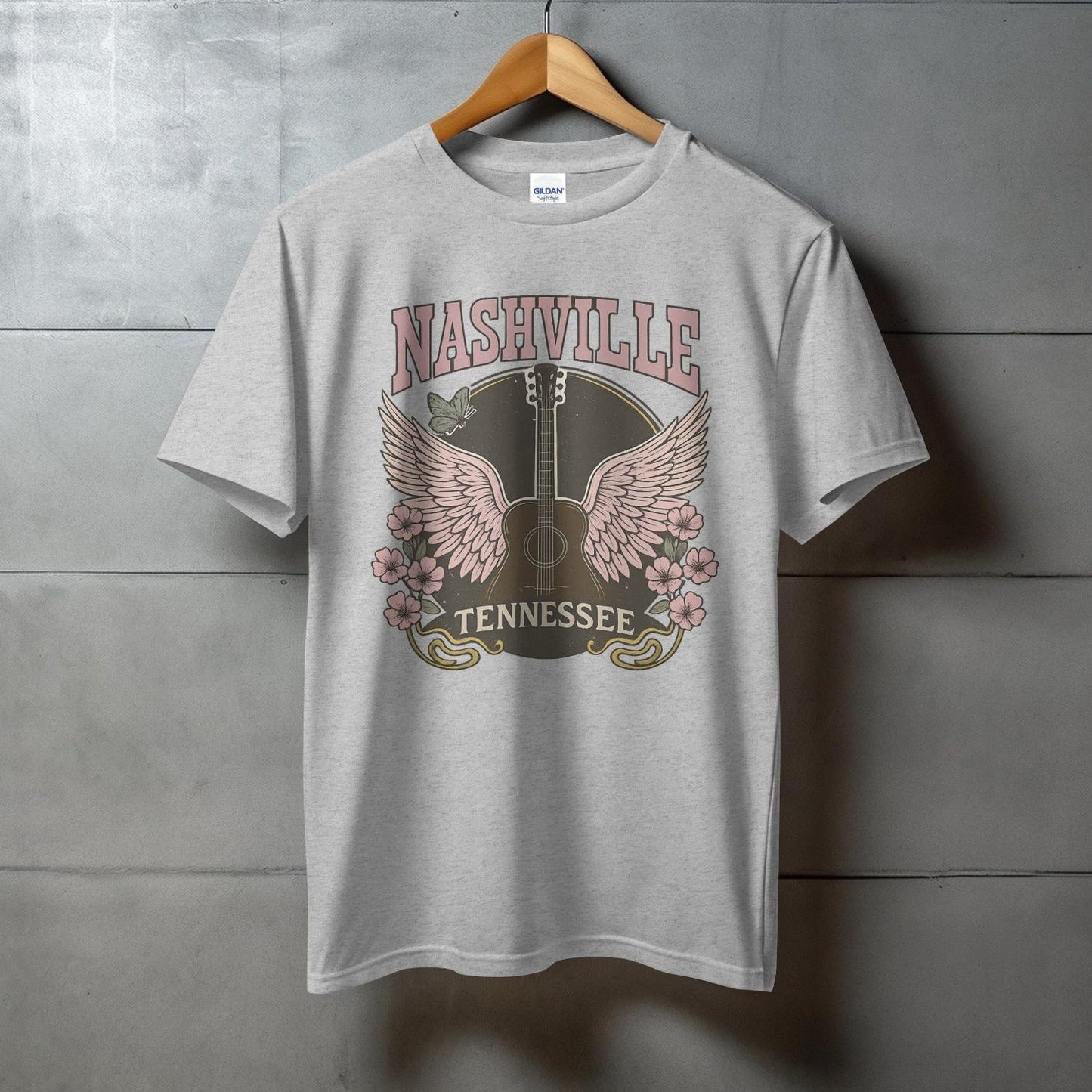 Nashville Tennessee Guitar Design T-Shirt product