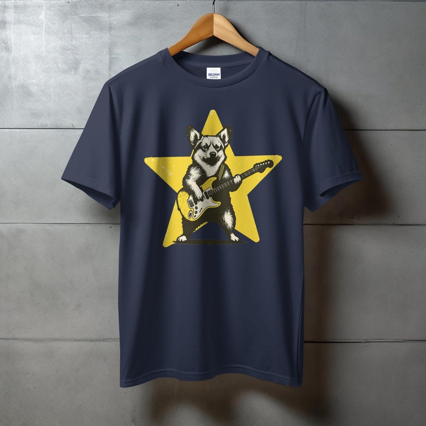 Corgi with Electric Guitar Graphic T-shirt product