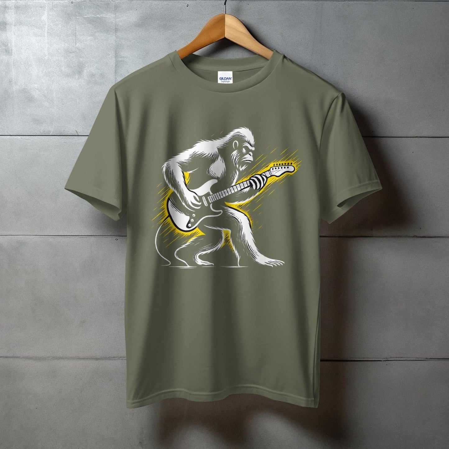 Monster Playing Electric Guitar Graphic T-shirt product