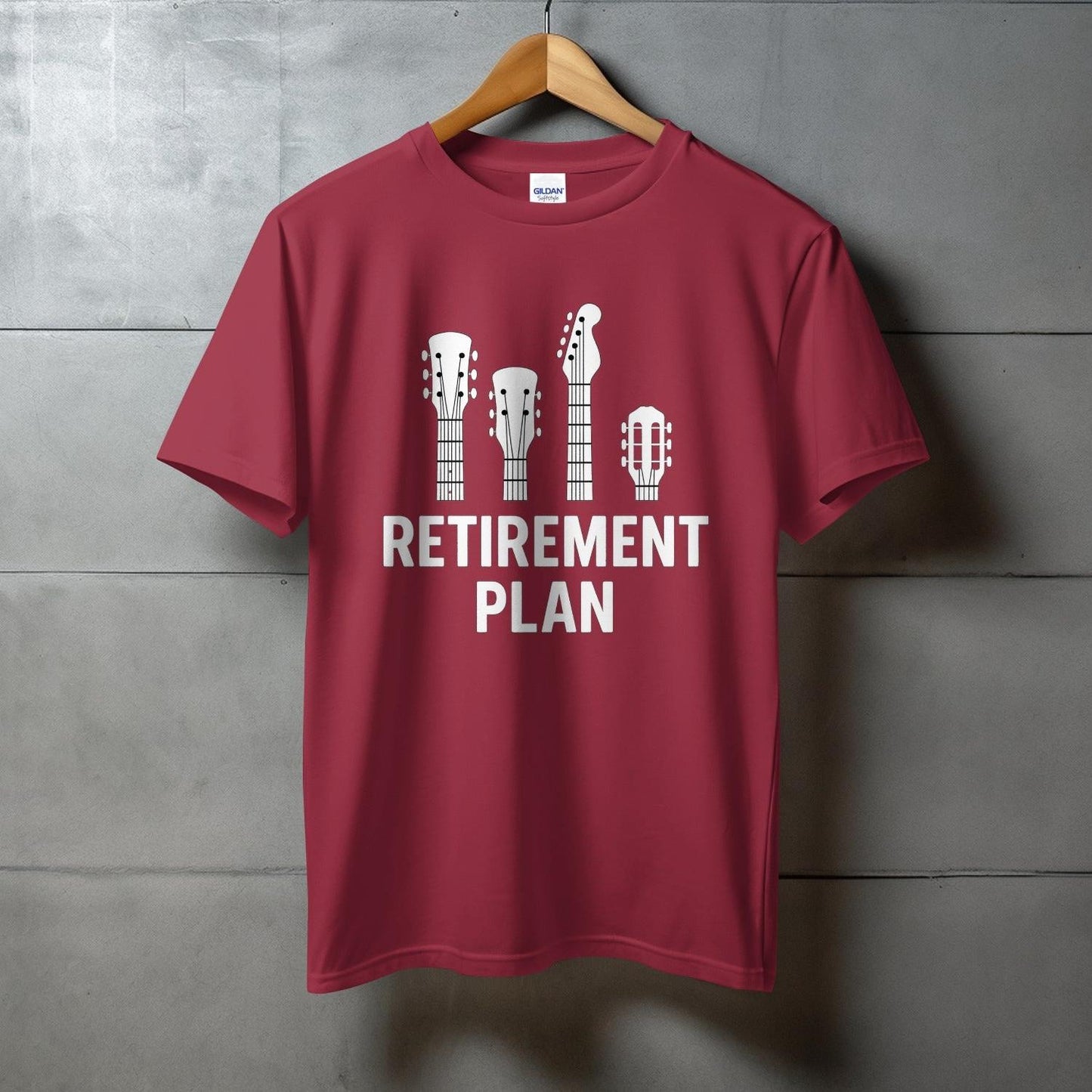 Funny Retirement Plan Guitar Graphic T-Shirt product
