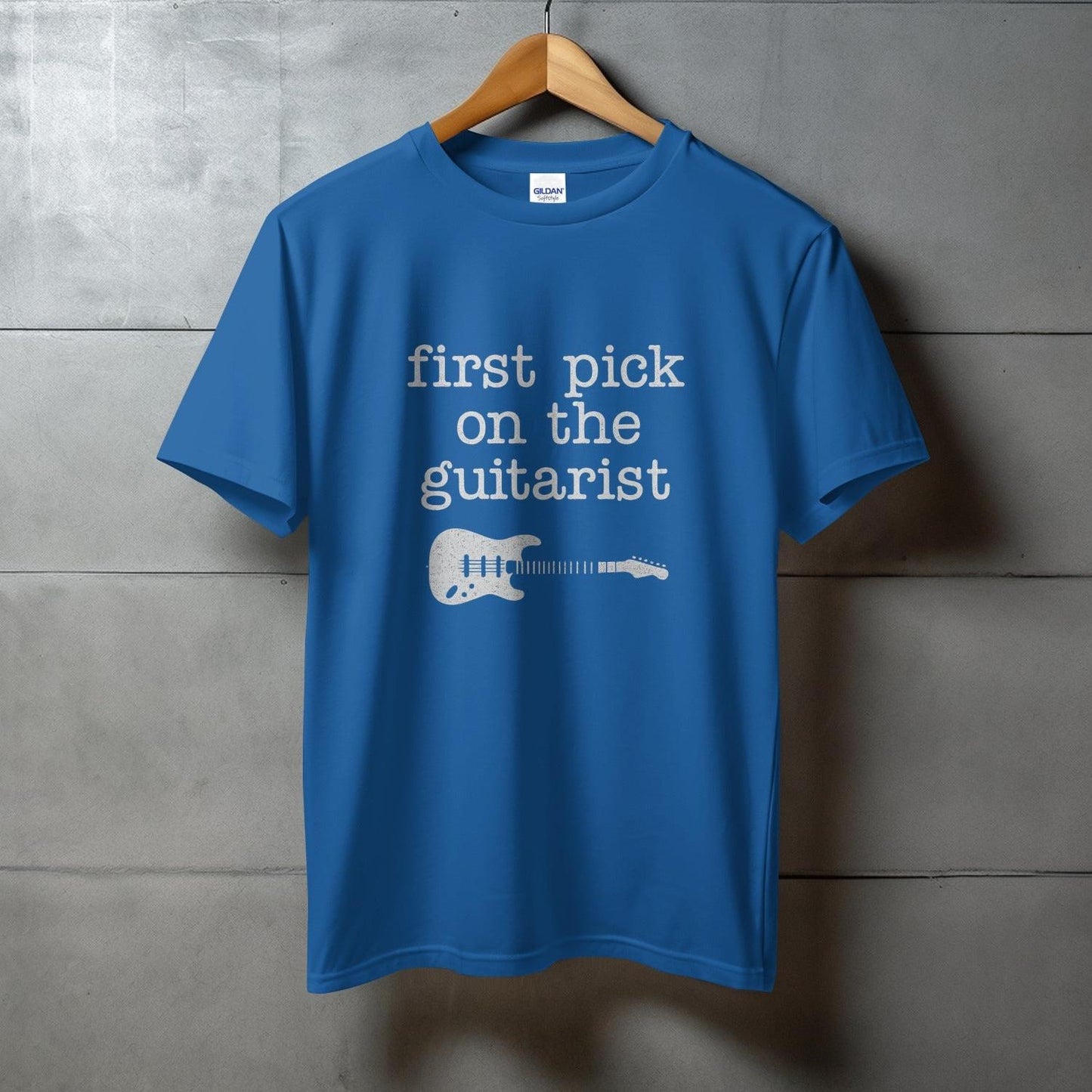 First Pick on the Guitarist Printed T-Shirt product