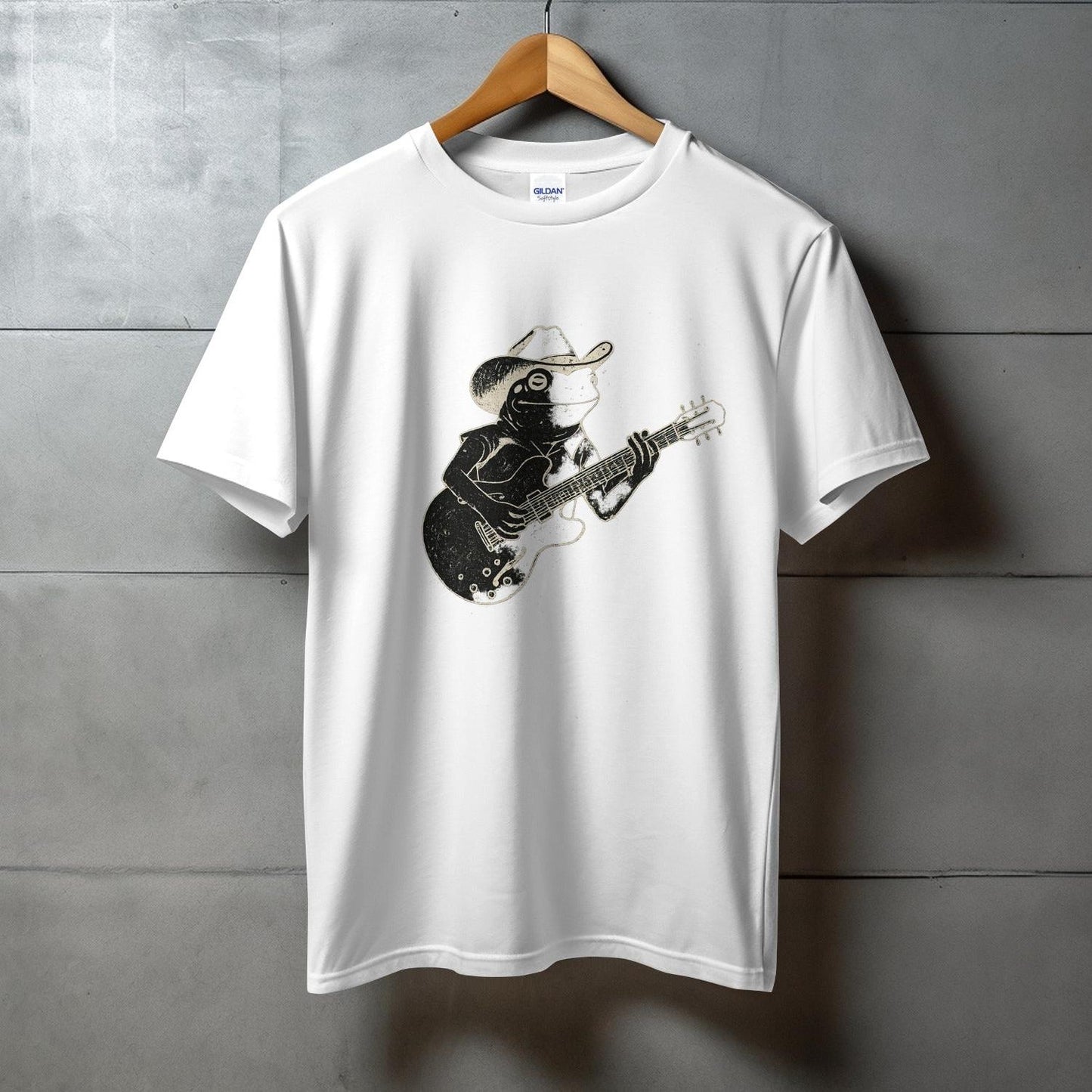 Guitar Playing Frog with Hat Design T-Shirt product