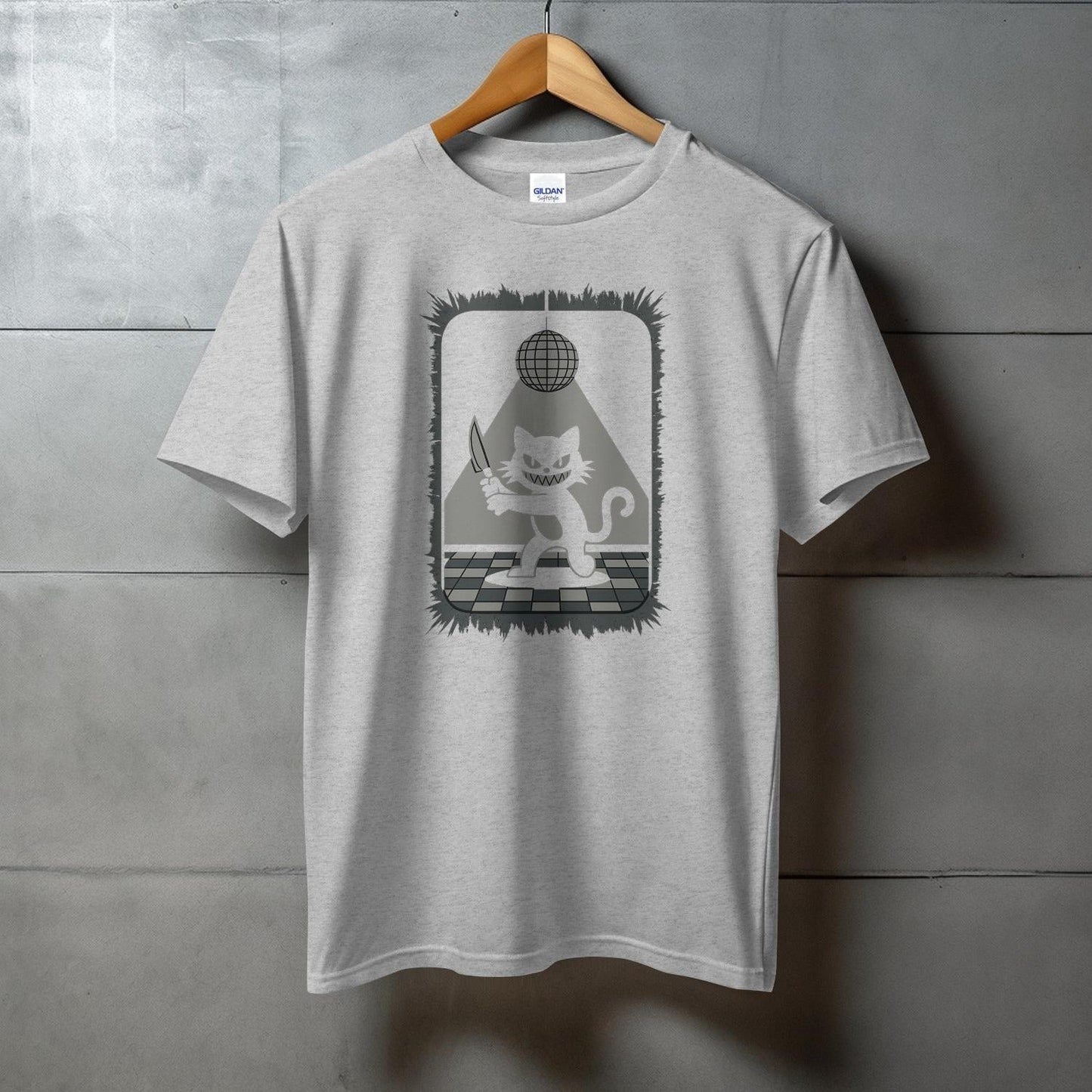 Retro Disco Dancing Cat Graphic T-Shirt product type
