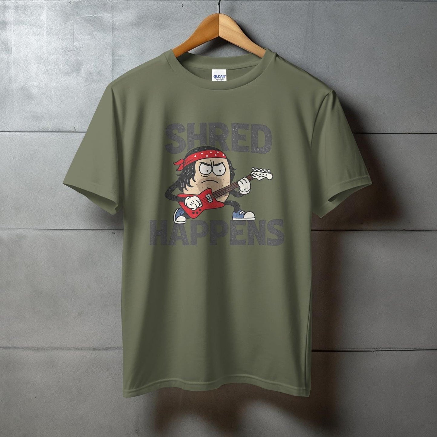 Shred Happens T-shirt Funny Guitar Playing Rocker product