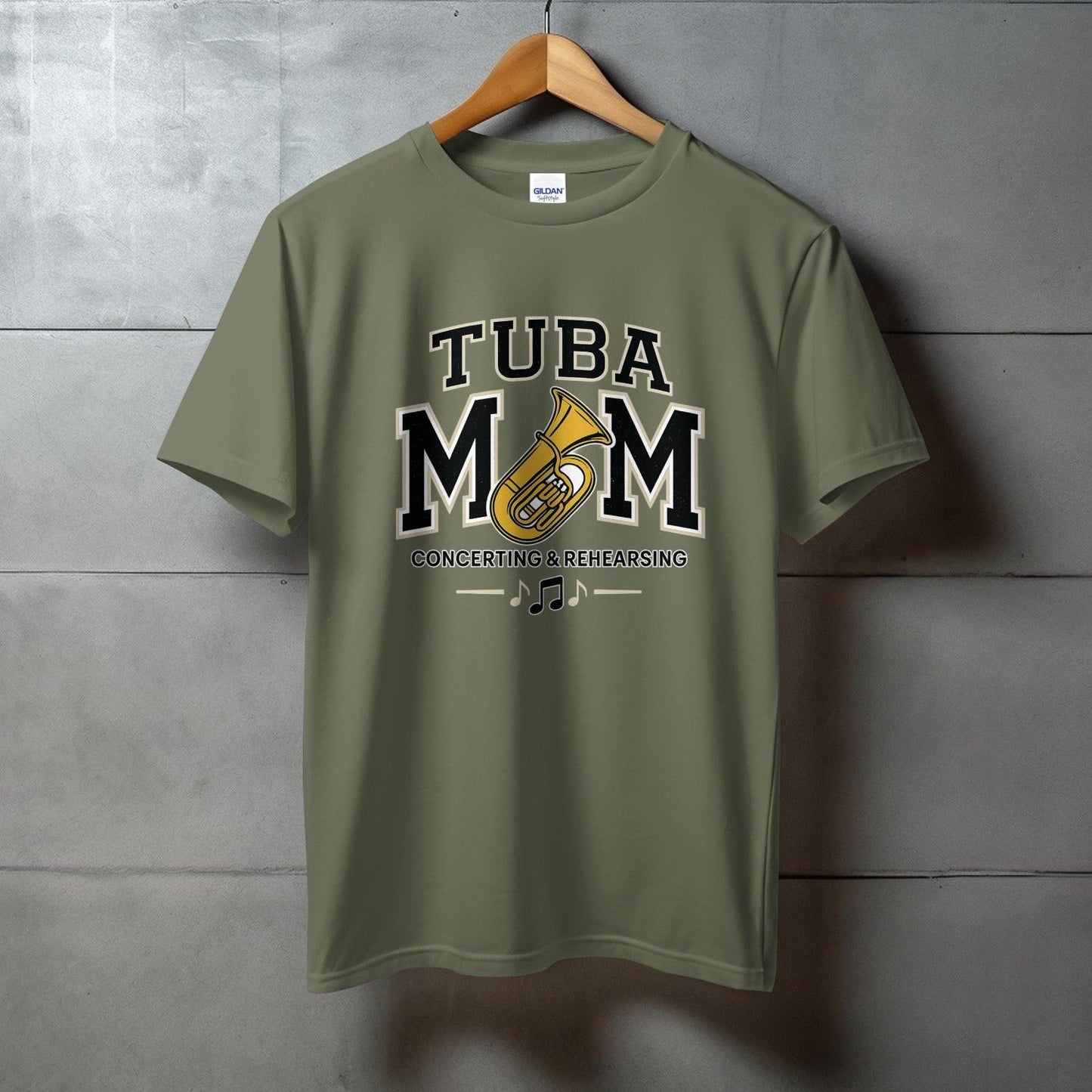Tuba Mom Concerting Rehearsing Graphic T-Shirt product