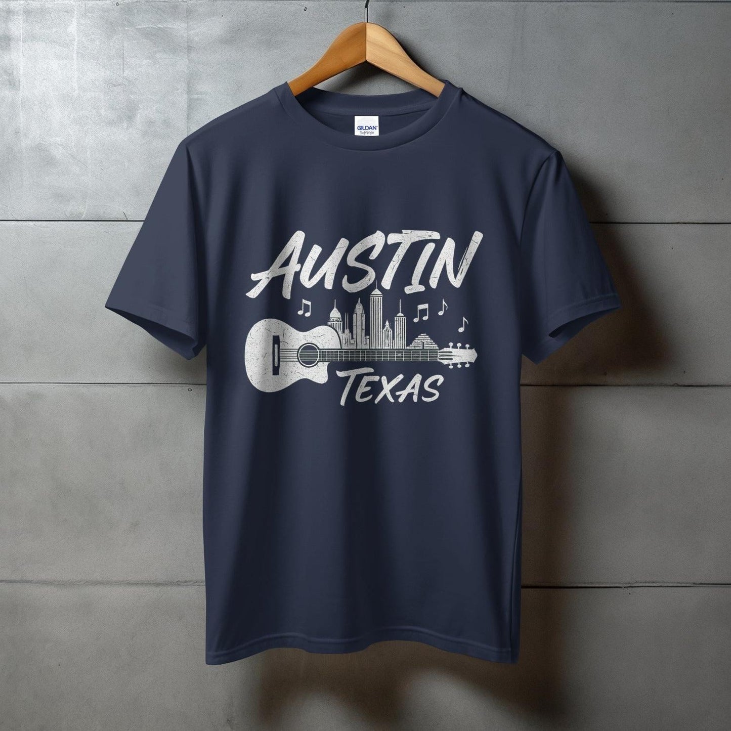 Austin Texas Music Skyline Graphic T-shirt product