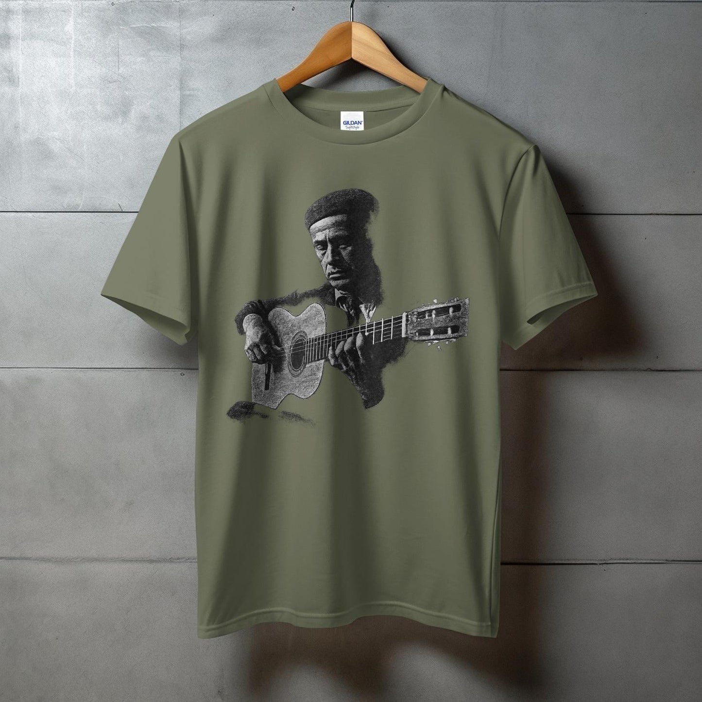 Vintage Guitarist Graphic Tee Unique T-shirt product type