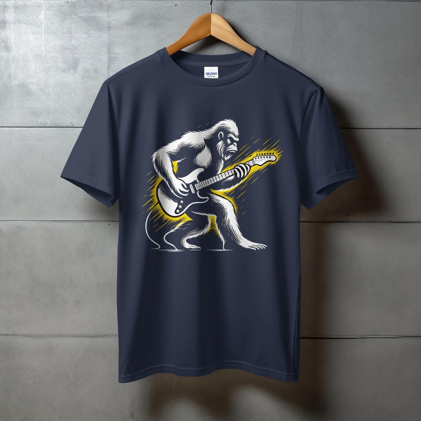 Guitar Playing Gorilla Graphic T-Shirt product
