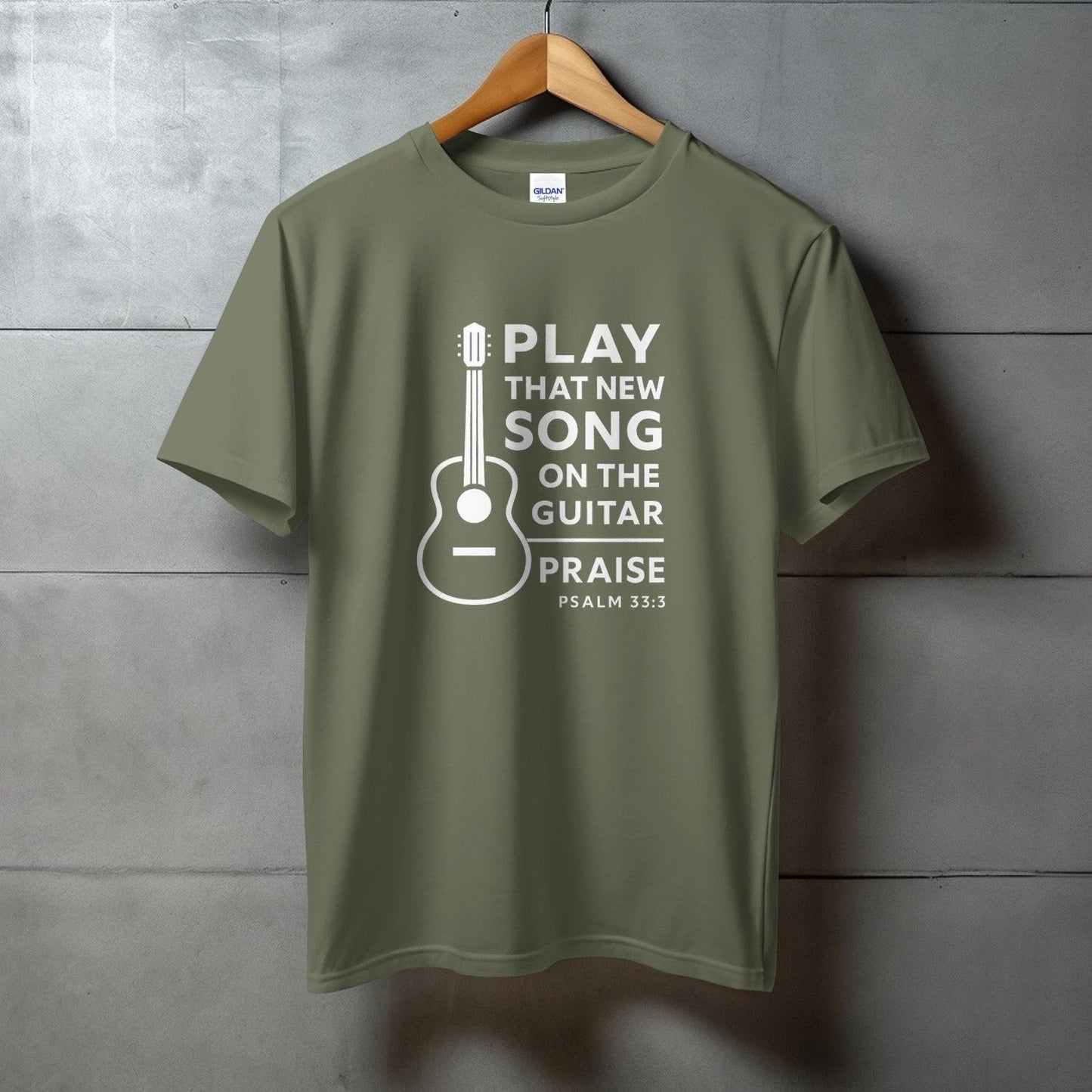 Play That New Song Praise Psalm 33:3 Guitar Shirt product type