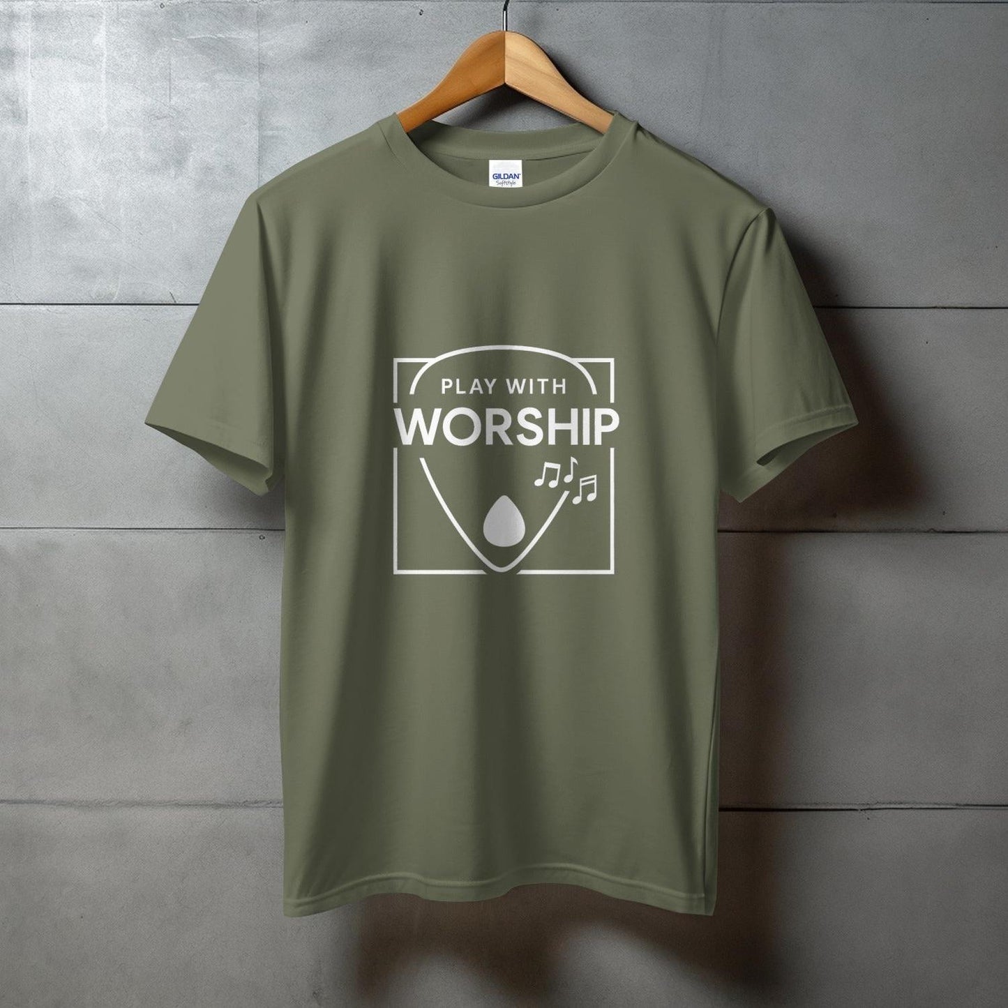 Play With Worship Music Notes Graphic T-shirt product type