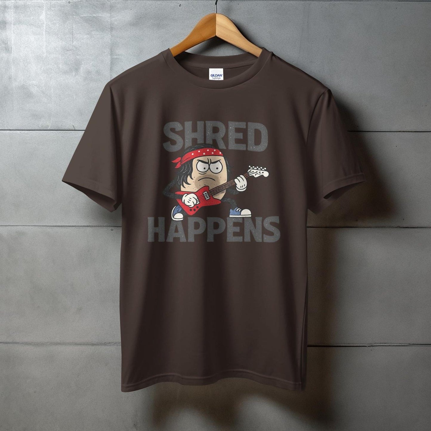 Shred Happens Guitar Player Graphic Tee Shirt product
