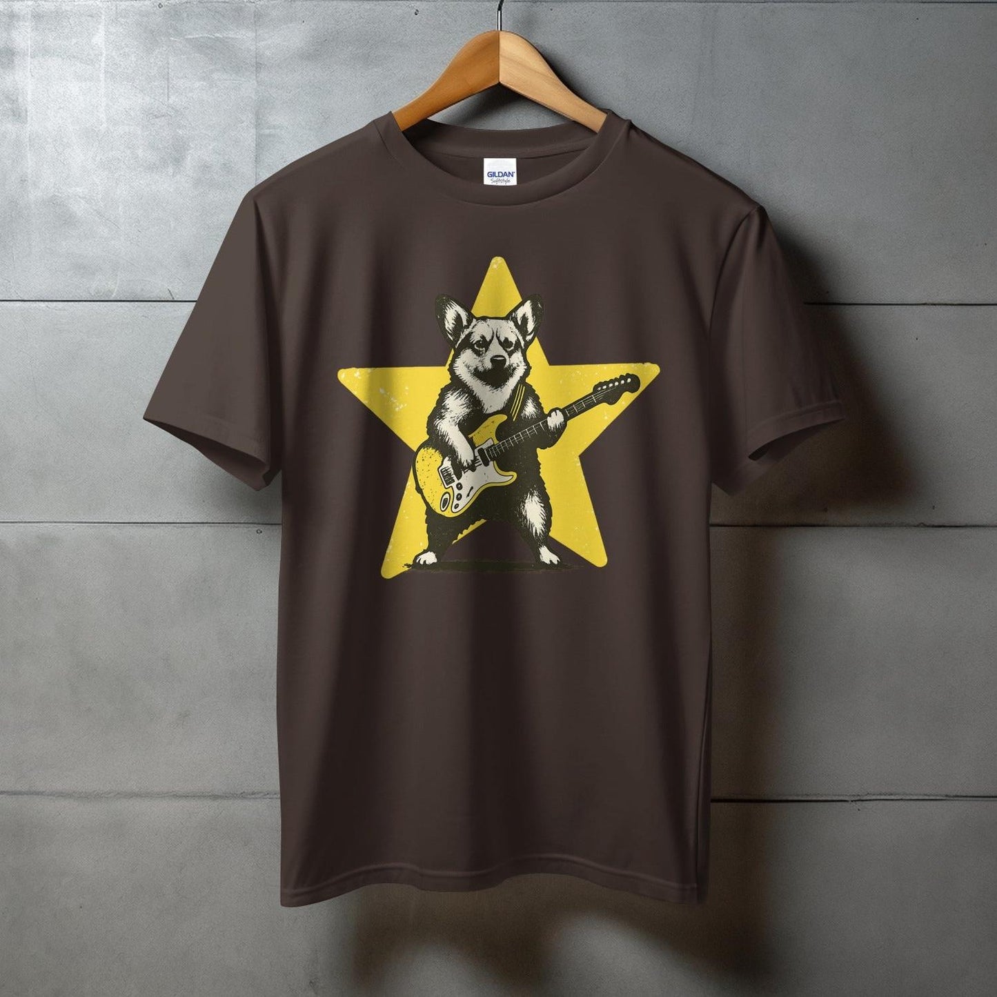 Guitar-Playing Dog Star Graphic T-Shirt product