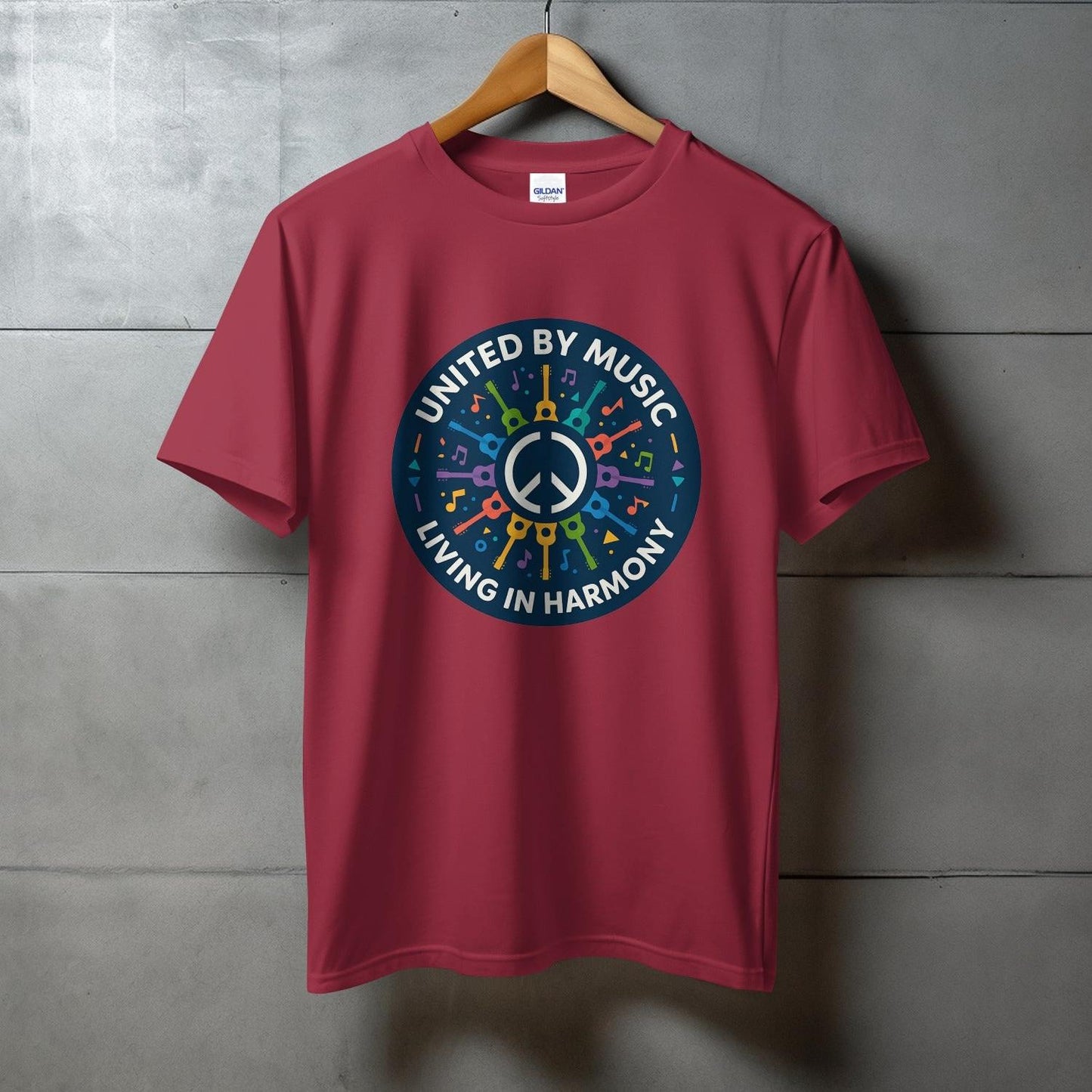 United By Music Living in Harmony Graphic T-Shirt product type