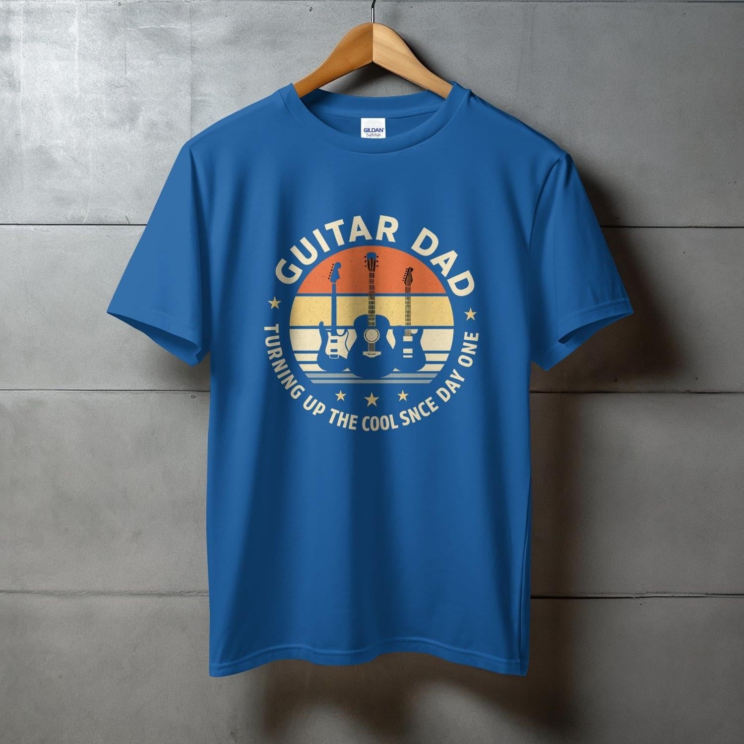 Guitar Dad Turning Up The Cool Since Day One t-shirt