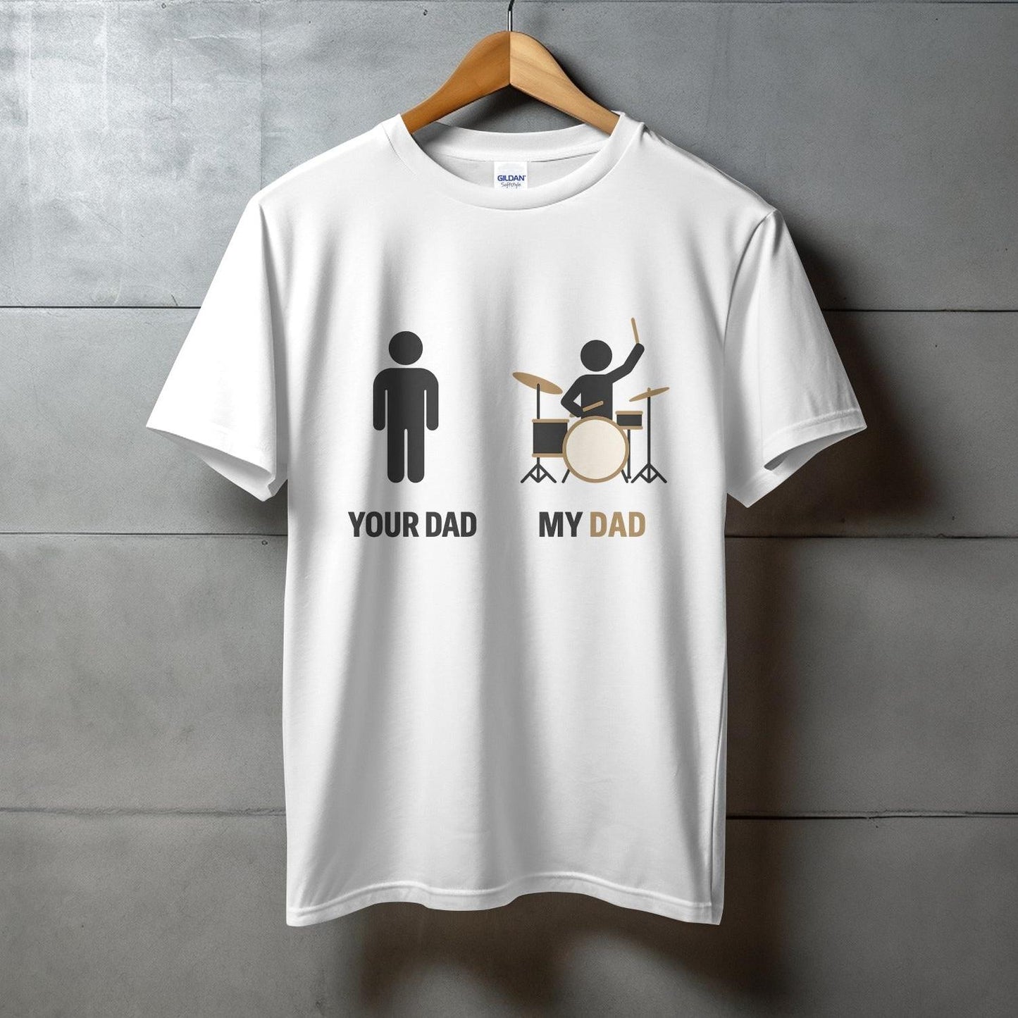 Funny Drum Dad Graphic Tee Shirt product type