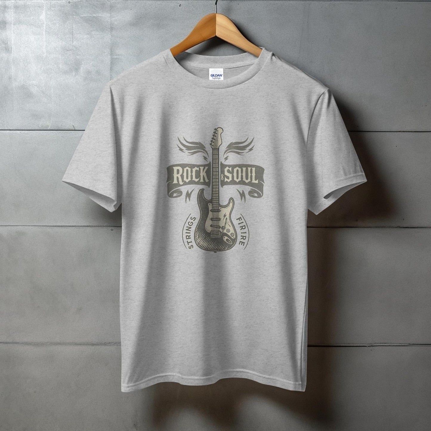 Rock Soul Guitar Graphic Design T-Shirt product type