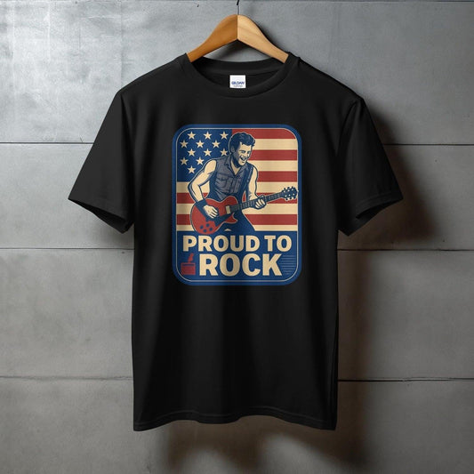 Proud to Rock Graphic T Shirt Music Lover Product