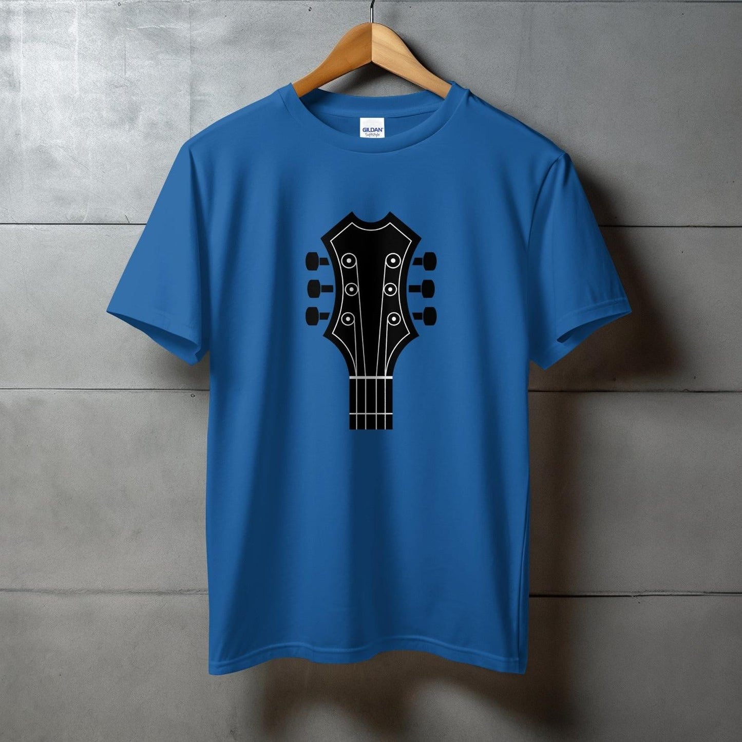 Guitar Headstock Graphic Printed T-shirt product