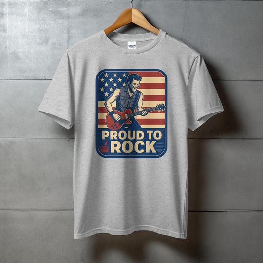 Proud to Rock Graphic Tee Music Lover Unisex Product