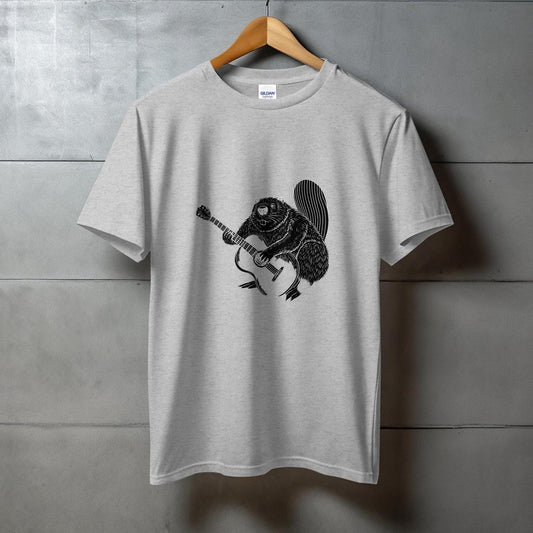 Bee Playing Guitar Printed Graphic T-shirt product