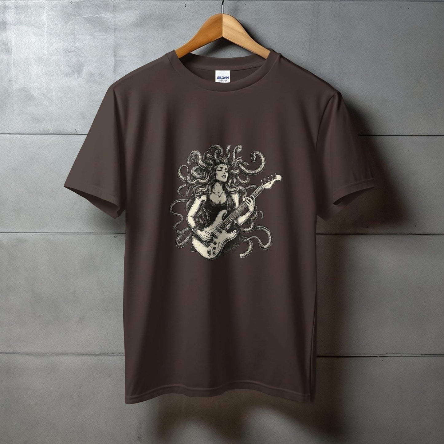 Medusa Playing Electric Guitar Graphic Tee product
