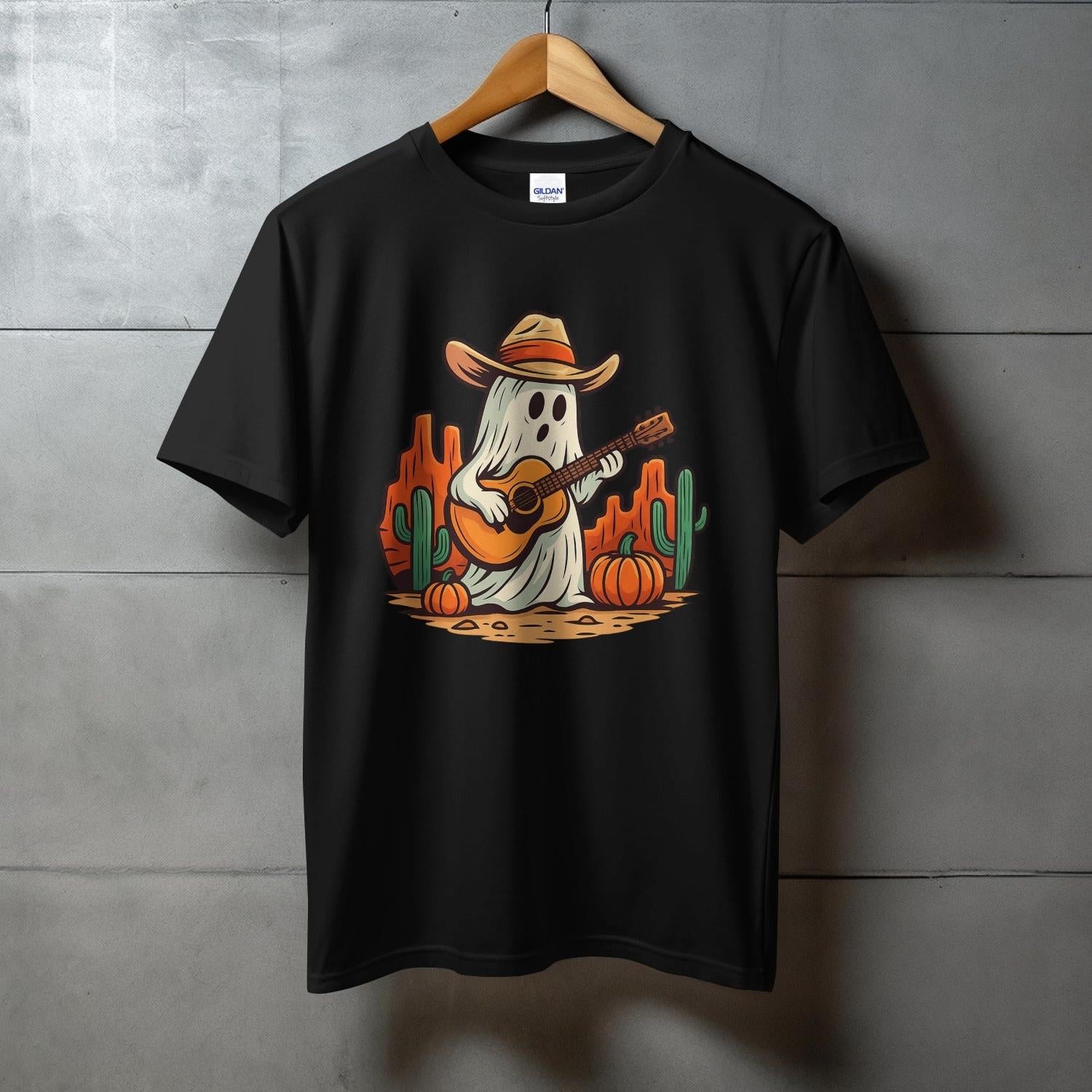 Ghost Playing Guitar Desert Scene Unisex T-Shirt product