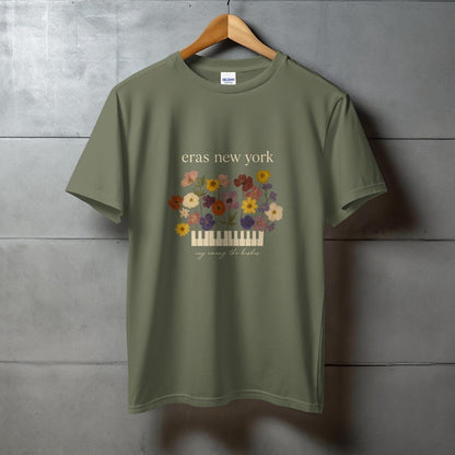 Eras New York Flower and Piano Graphic T-Shirt product type