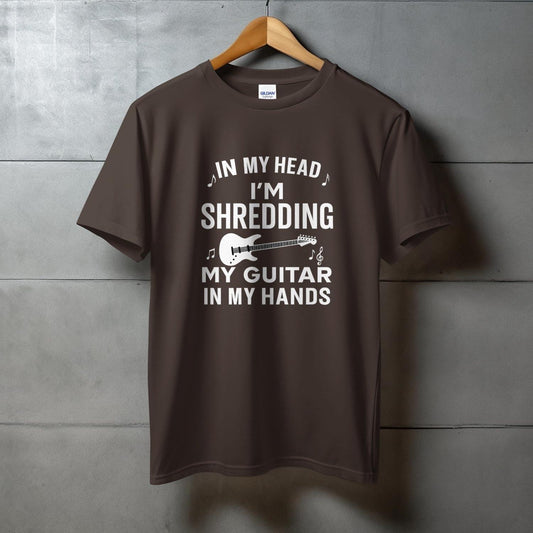 In My Head I'm Shredding Guitar Music T-Shirt product type